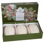 La Florentina мыло туалетное набор, мыло твердое, 150 г, 3 шт, белый мускус фото