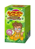 Lava Lava Мишки Витамин Д3, пастилки жевательные, 30 шт, тутти-фрутти фото