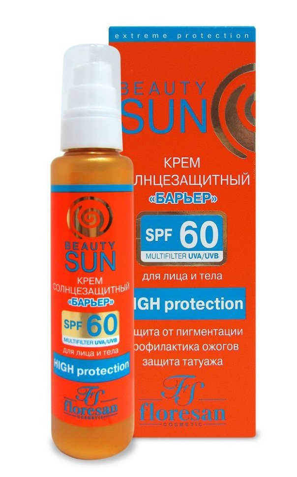 Floresan Beauty Sun Крем солнцезащитный SPF60, крем, 75 мл, 1 шт, Ф-283 фото