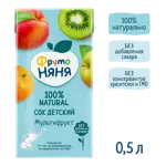 Фрутоняня сок, сок, 500мл, 1 шт, мультифрукт, без сахара фото 3