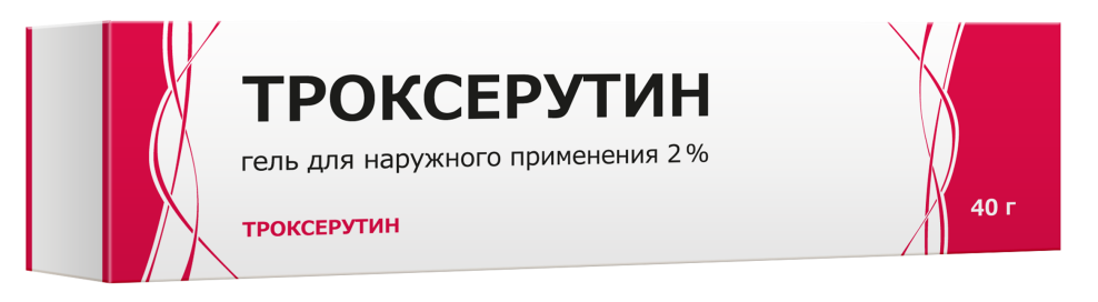 Троксерутин, 2%, гель для наружного применения, 40 г, 1 шт. фото