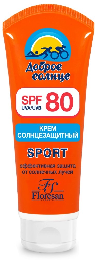 Floresan Крем солнцезащитный Sport SPF80, крем, 60 мл, 1 шт, арт. Ф-109 фото