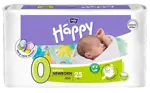 Bella Baby Happy Newborn Подгузники, р. 0, 25 шт, 0-2 кг фото 