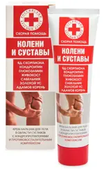 Скорая помощь крем-бальзам для тела Колени и суставы, крем-бальзам, 100 мл, 1 шт, яд скорпиона хондроитин глюкозамин фото