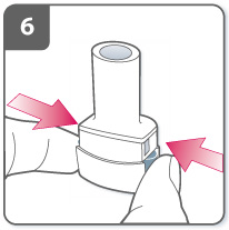 Инструкция по применению Онбрез Бризхалер, 150 мкг, капсулы с порошком для ингаляций, в комплекте с ингалятором Бризхалер, 30 шт. - схема 7
