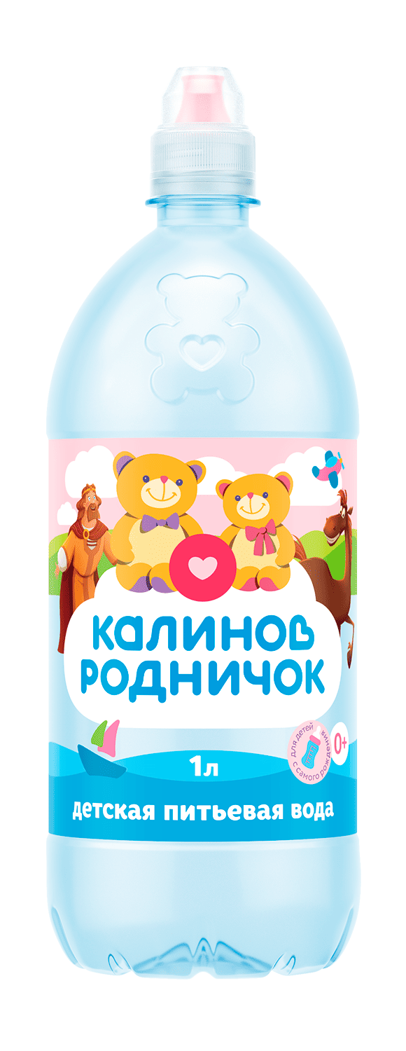 Калинов Родник Спорт Вода детская минеральная негазированная, вода минеральная, 1 л, 1 шт. фото