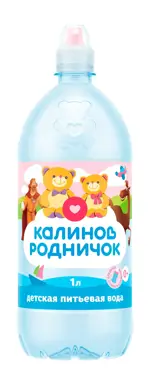 Калинов Родник Спорт Вода детская минеральная негазированная, вода минеральная, 1 л, 1 шт. фото