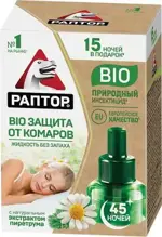 Раптор BIO Жидкость 45 ночей от комаров с экстрактом пиретрума, жидкость для фумигатора, 1 шт. фото