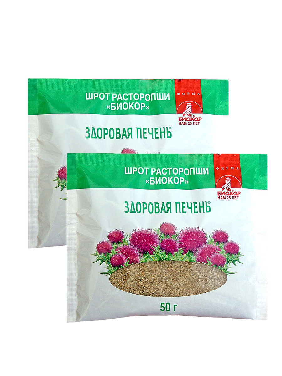 Здоровая печень Шрот расторопши, порошок для приема внутрь, 50 г, 1 шт. фото