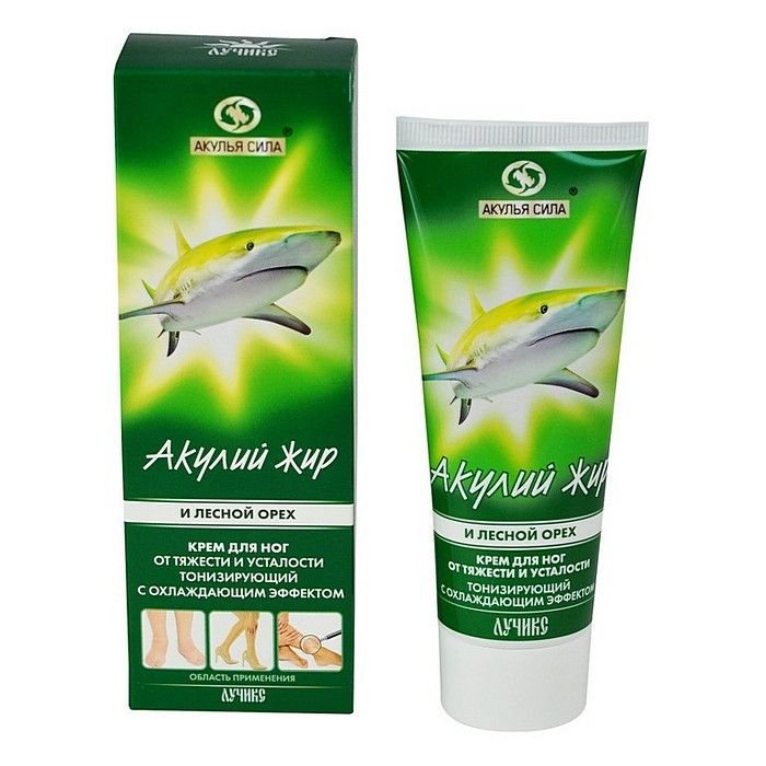 Акулий жир и лесной орех, крем для ног, 75 мл, 1 шт. фото