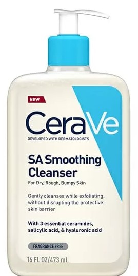 CeraVe SA Гель смягчающий для сухой кожи, гель, 473 мл, 1 шт, для сухой, огрубевшей и неровной кожи фото