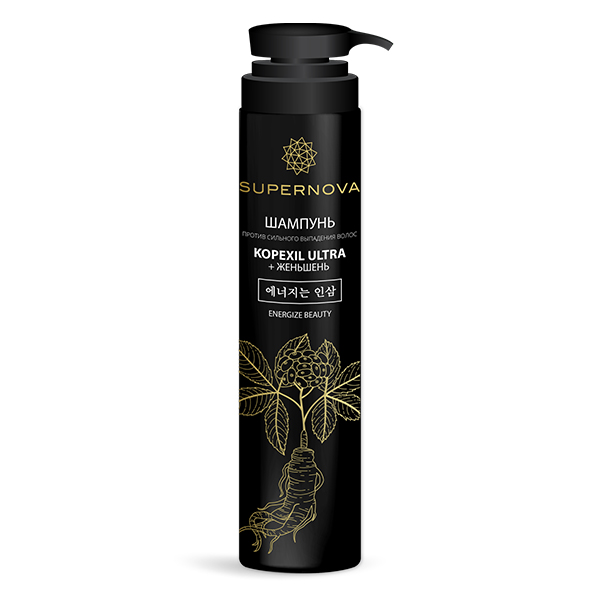 Supernova Шампунь против сильного выпадения волос KOPEXIL ULTRA + Женьшень, шампунь, 350 мл, 1 шт. фото
