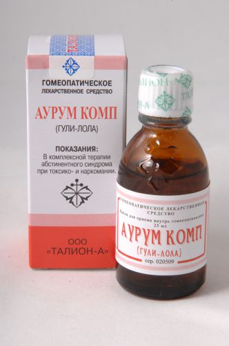 Аурум комп, капли для приема внутрь гомеопатические, 25 мл, 1 шт. фото