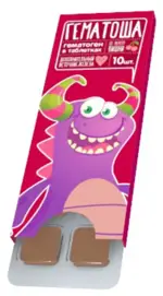 Гематоша, таблетки жевательные, 10 шт, вишня фото