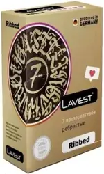 Lavest Ribbed Презервативы, презервативы, 7 шт, ребристые фото