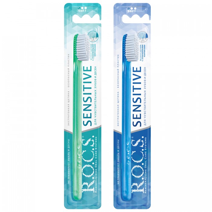 ROCS Sensitive Зубная щетка, щетка зубная, 1 шт, мягкая фото