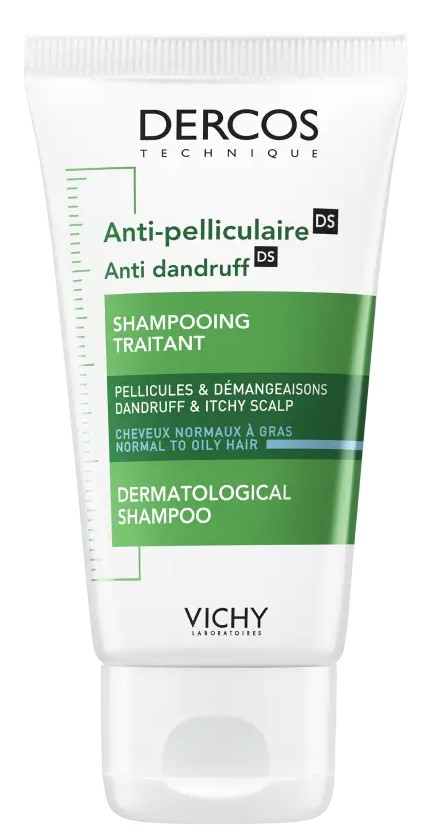 Vichy Dercos интенсивный Шампунь-уход против перхоти для нормальных и жирных волос, шампунь, 50 мл, 1 шт. фото