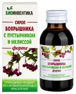 Сироп боярышника с пустырником и мелиссой форте, сироп, 100 мл, 1 шт. фото 