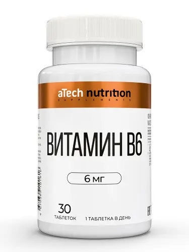Atech nutrition Витамин B6, таблетки, 30 шт. фото