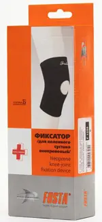 Fosta Фиксатор коленного сустава, Extra Large XL, 1 шт, черного цвета, неопреновый с усиливающими швами, арт. F1258 фото