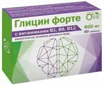OVIE Глицин форте с витаминами В1, В6, В12, 600 мг, таблетки, 60 шт. фото