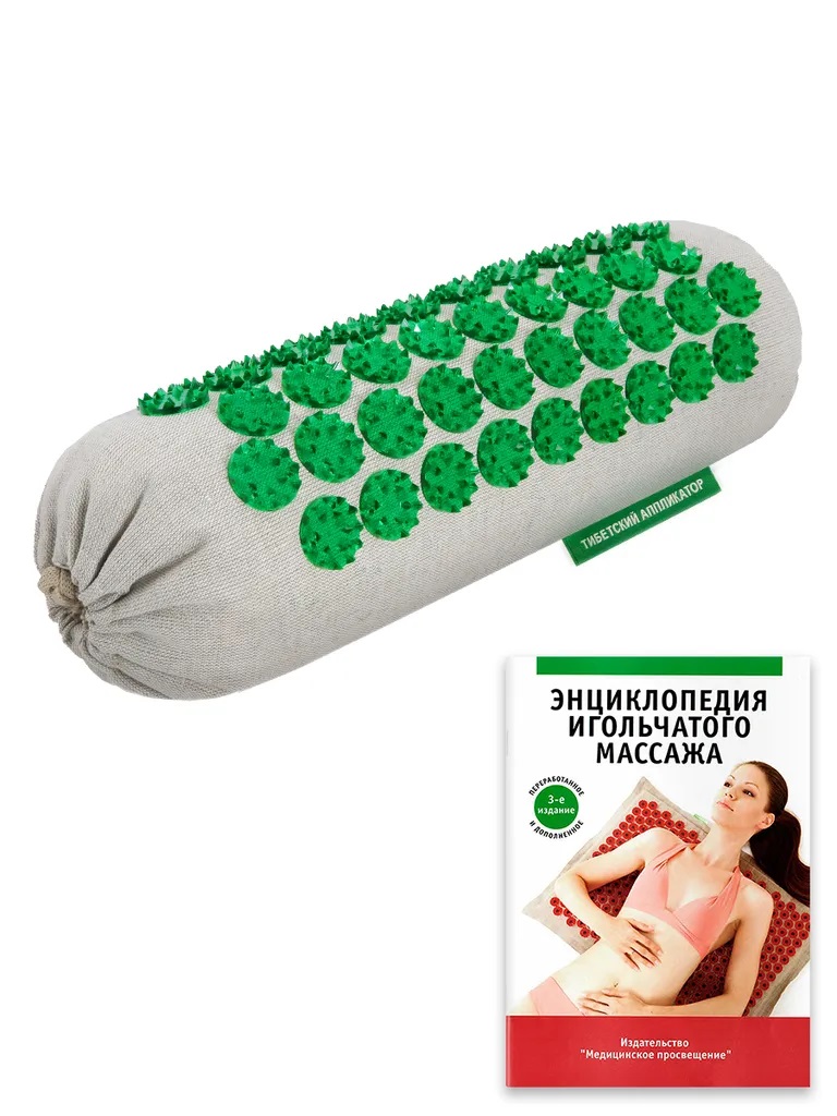 Аппликатор Кузнецова Тибетский валик универсальный, 1 шт, зеленый фото