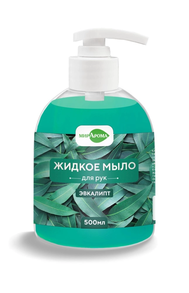Мирарома Мыло жидкое для рук, мыло жидкое, 500 мл, 1 шт, эвкалипт фото