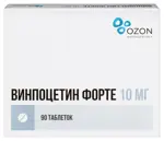 Винпоцетин форте, 10 мг, таблетки, 90 шт. фото