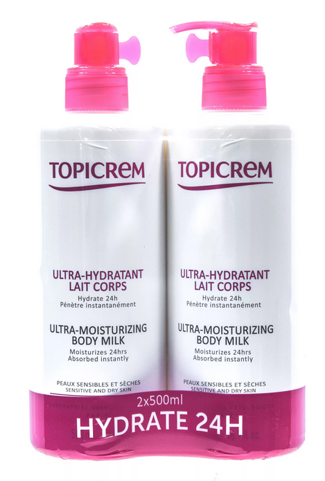 Topicrem Молочко для тела ультра-увлажняющее, набор, 500 мл, 2 шт. фото