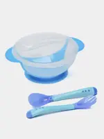 Бусинка Тарелка на присососке с термоложкой и термовилкой, 1 шт, арт. 139 фото