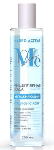 Mediva вода мицеллярная с гиалуроновой кислотой, вода мицеллярная, 200 мл, 1 шт. фото