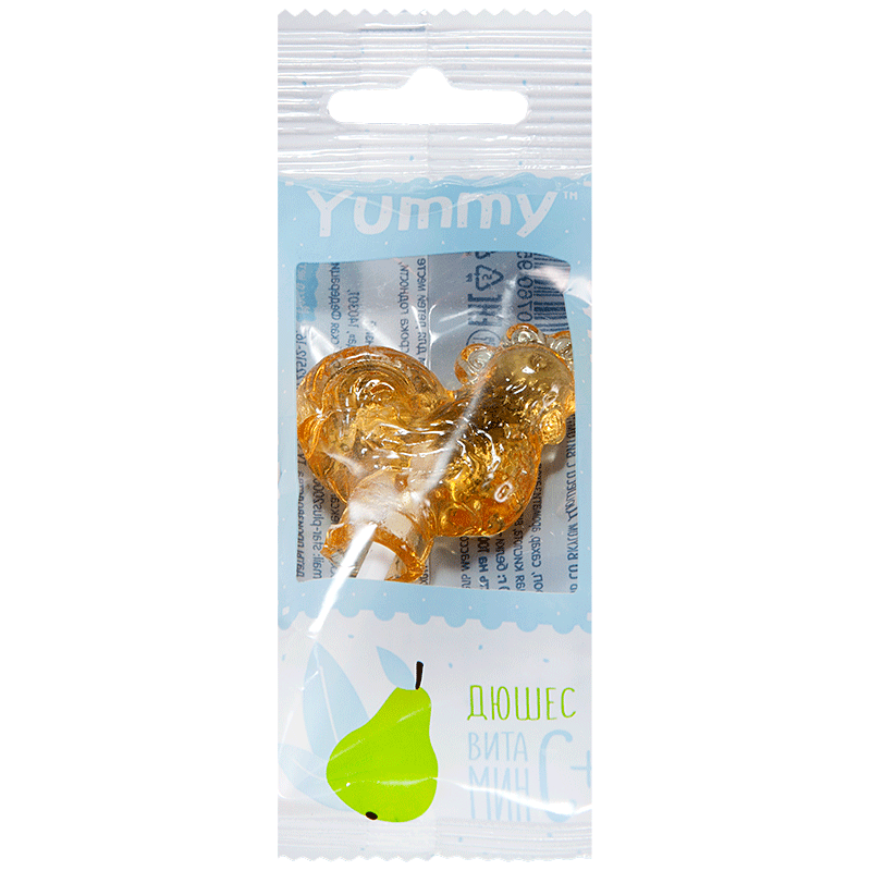 Yummy Карамель леденцовая Витамин С, карамель леденцовая, 17 г, 1 шт, дюшес фото