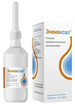 Энемаксал, раствор для ректального введения, 120 мл, 1 шт. фото