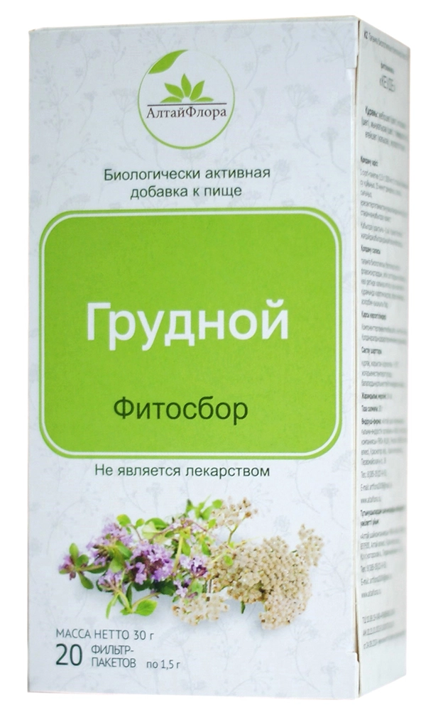 Алтайфлора Фитосбор грудной, фиточай, 1.5 г, 20 шт. фото