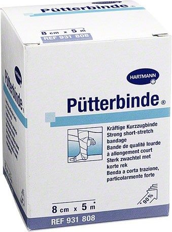 Бинт эластичный медицинский Putterbinde, 8 см х 5 м, 1 шт, средней растяжимости фото