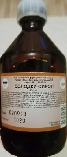 Солодки сироп, сироп, 100 г, 1 шт. фото