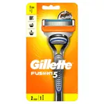 Gillette Fusion Станок для бритья, 1 шт, с 2 сменными кассетами фото
