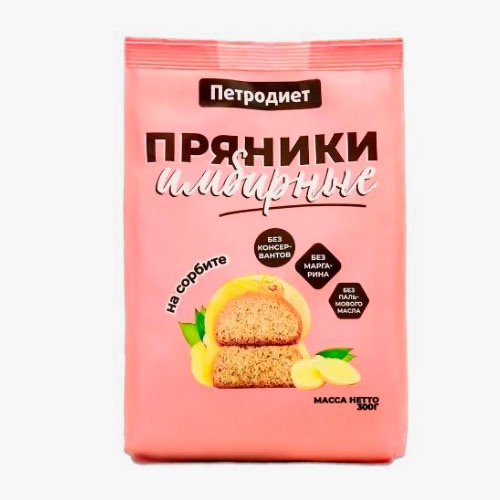 Пряники на сорбите, 300 г, 1 шт, имбирные фото