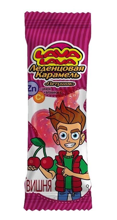 Lava Lava Петушок Карамель для рассасывания, карамель леденцовая, 17 г, 1 шт, вишня фото