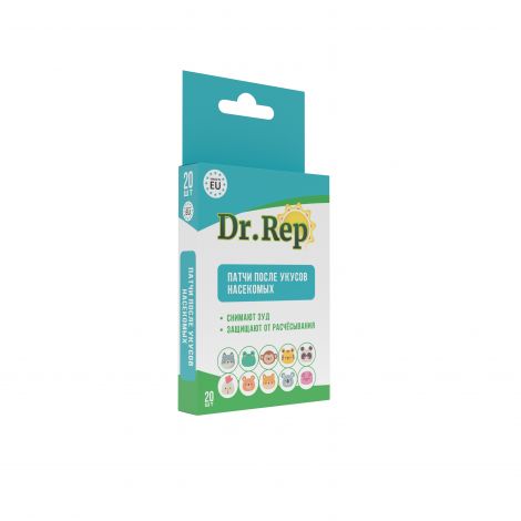 Dr. Rep Патчи после укусов насекомых детские, патчи, 20 шт, успокаивающие фото