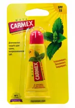 Carmex Бальзам для губ SPF 15, бальзам для губ, 10 г, 1 шт, мята фото