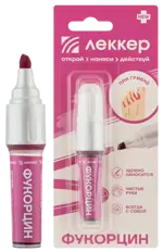 Леккер Фукорцин, раствор для наружного применения спиртовой, 5 мл, 1 шт, фломастер фото
