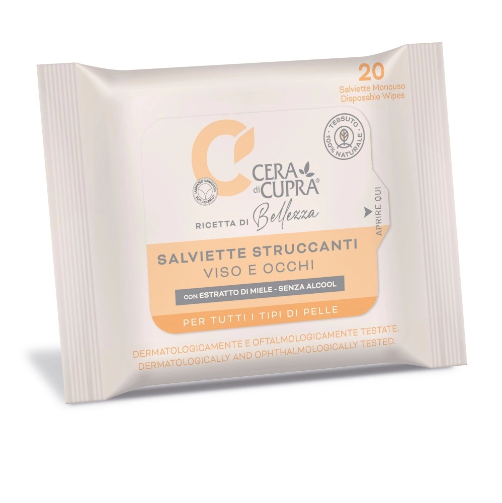 Cera di cupra Салфетки для снятия макияжа, салфетки, 20 шт. фото