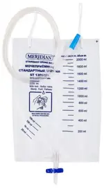 Meridian Мочеприемник стандартный прикроватный, 2000 мл, 1 шт, ST1300201 фото