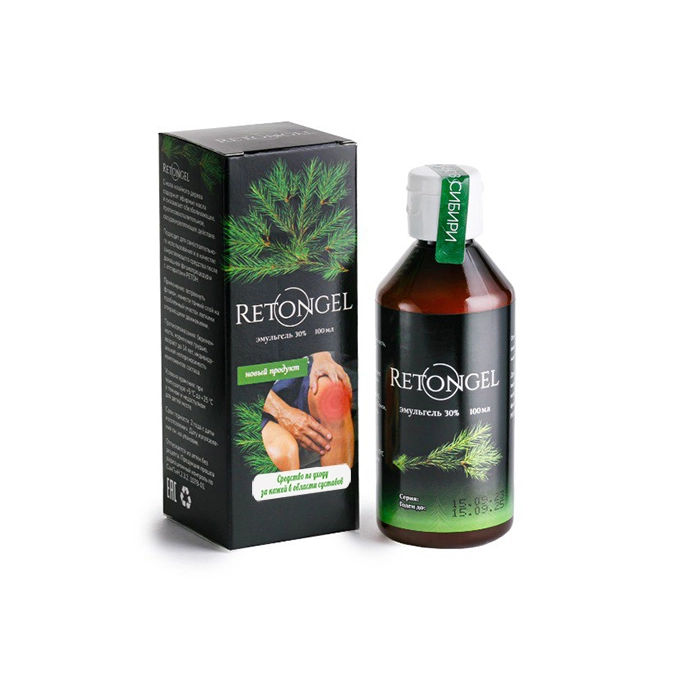 Retongel Эмульгель с содержанием терпентинного масла (живица), гель для тела, 100 мл, 1 шт, укрепляющий и тонизирующий фото