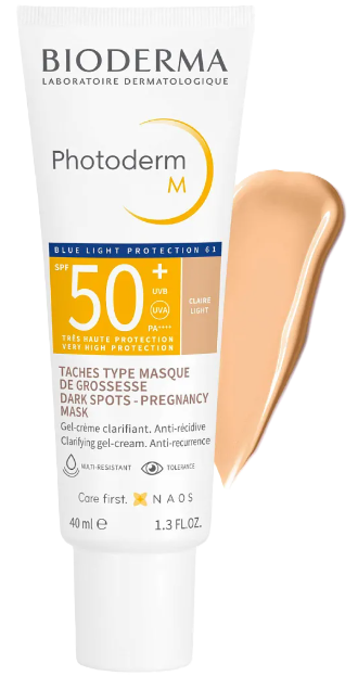 Bioderma Photoderm M Солнцезащитный тонированный крем-гель, крем, 40 мл, 1 шт, SPF50+, светлый оттенок фото