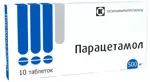 Парацетамол, 500 мг, таблетки, 10 шт. фото 