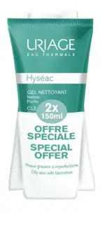 Uriage Hyseac гель мягкий очищающий, набор, 150 мл, 2 шт. фото