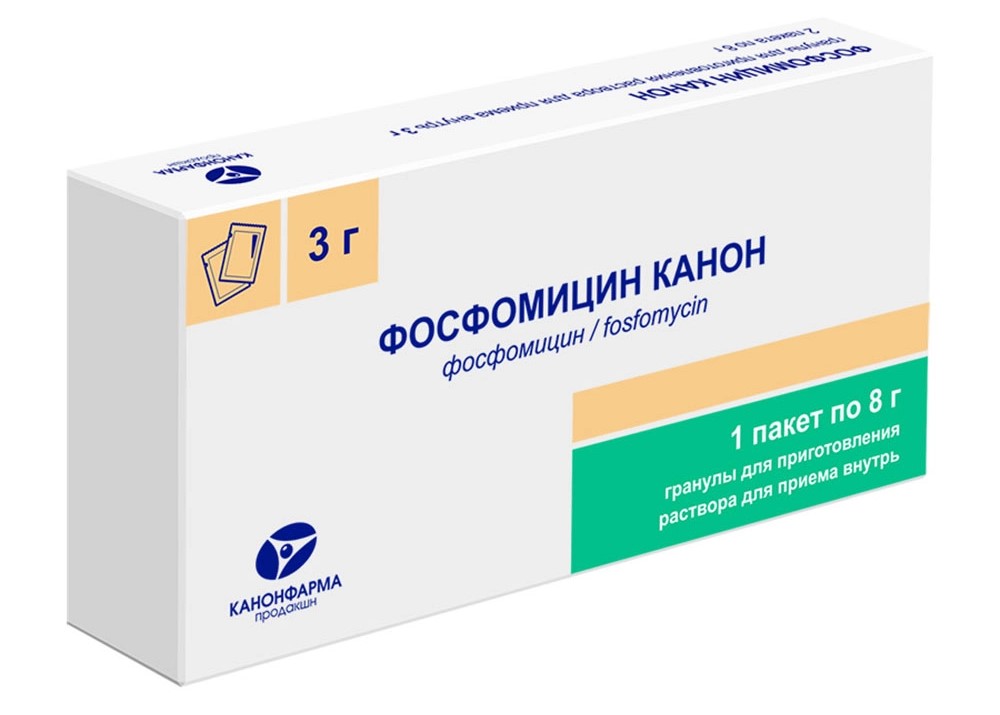 Фосфомицин Канон, 3 г, порошок для приготовления раствора для приема внутрь, 1 шт. фото