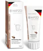 Hipzo Whitening Plus паста зубная безопасное отбеливание и защита эмали, паста зубная, 75 мл, 1 шт. фото